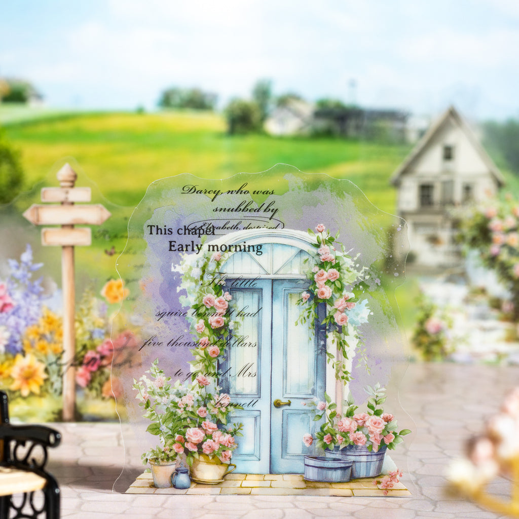 10 Pcs Flower Manor PET Stickers TYPZ