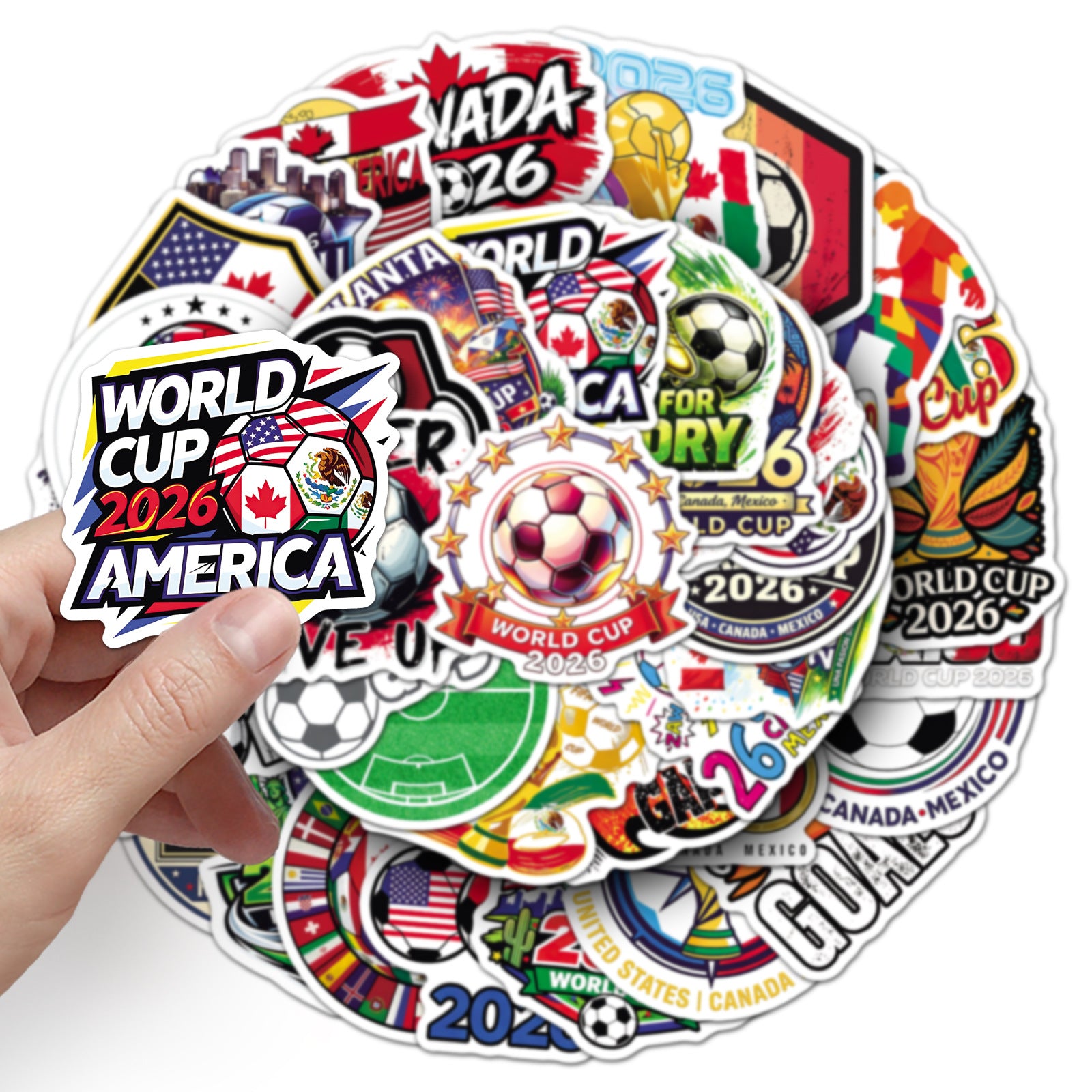 50Pcs Football Theme Waterproof Vinyl Stickers STY04