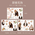 2 Pcs Flower and Girl Transfer Stickers XDDHH