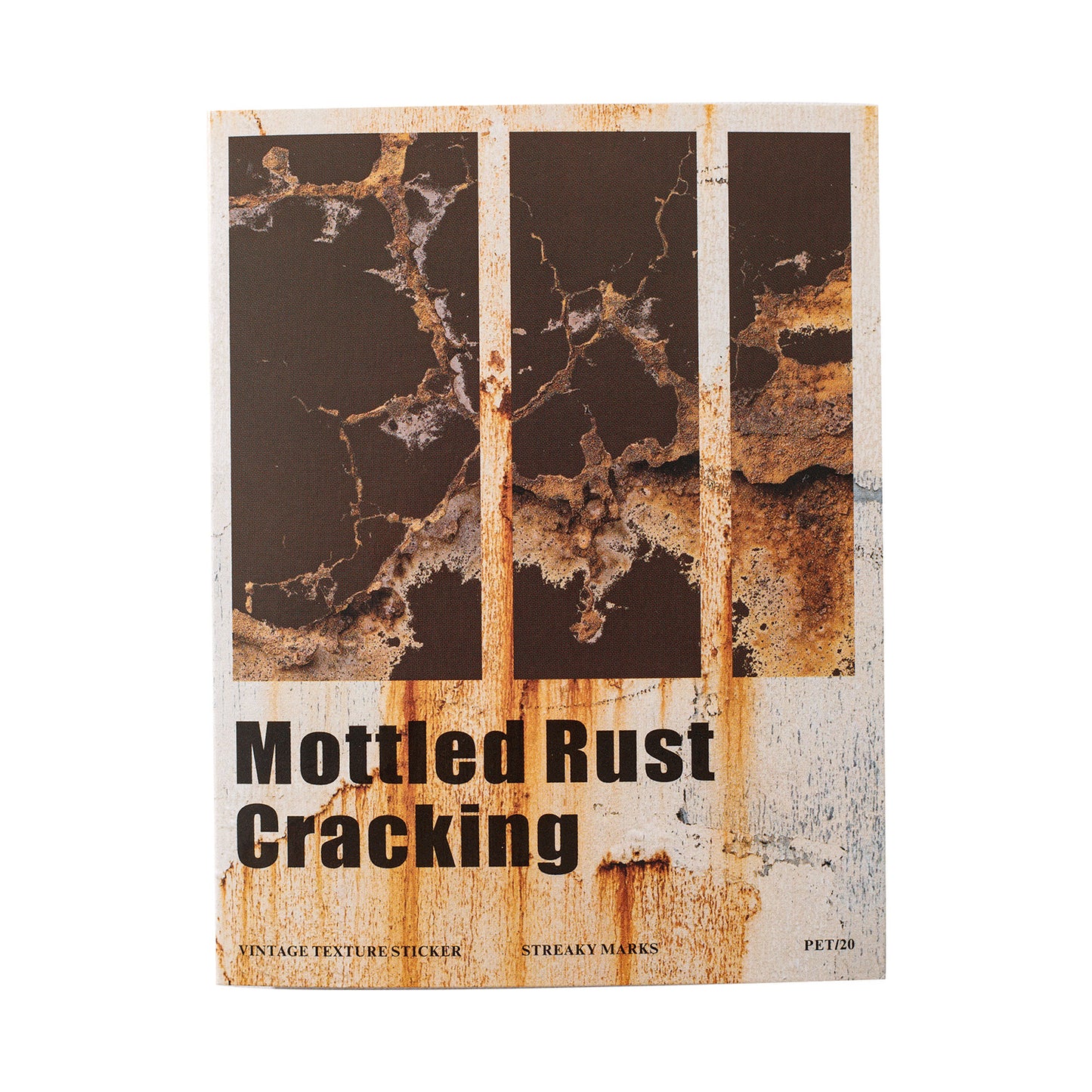 20 Pcs Cracked Old Traces PET Stickers BBXL