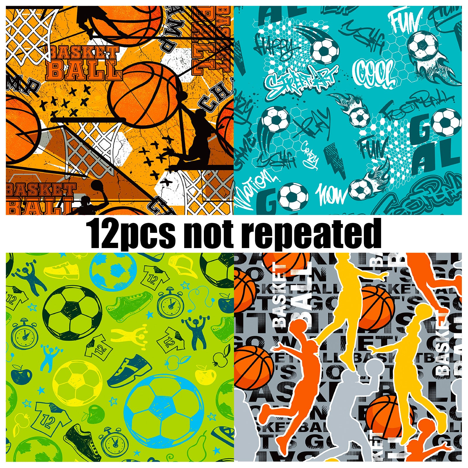 6 inch Sports Scrapbook Paper Pad PA788