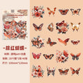 40 Pcs PET Butterfly and Flower Stickers HCDY