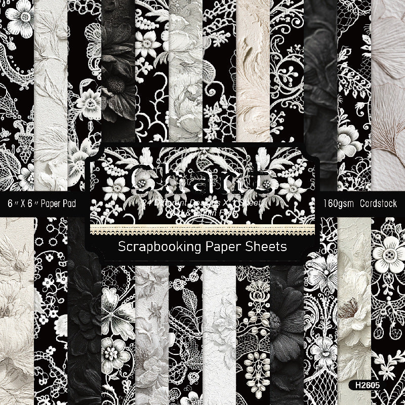 6 inch Dark Academia Scrapbook Paper Pad SKP605
