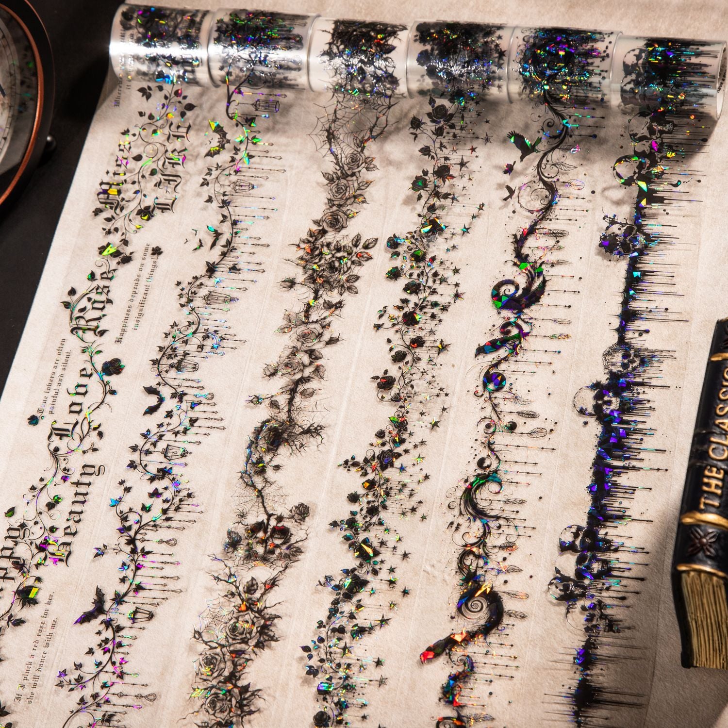 1 Roll Gothic Flower PET Tape AYQY