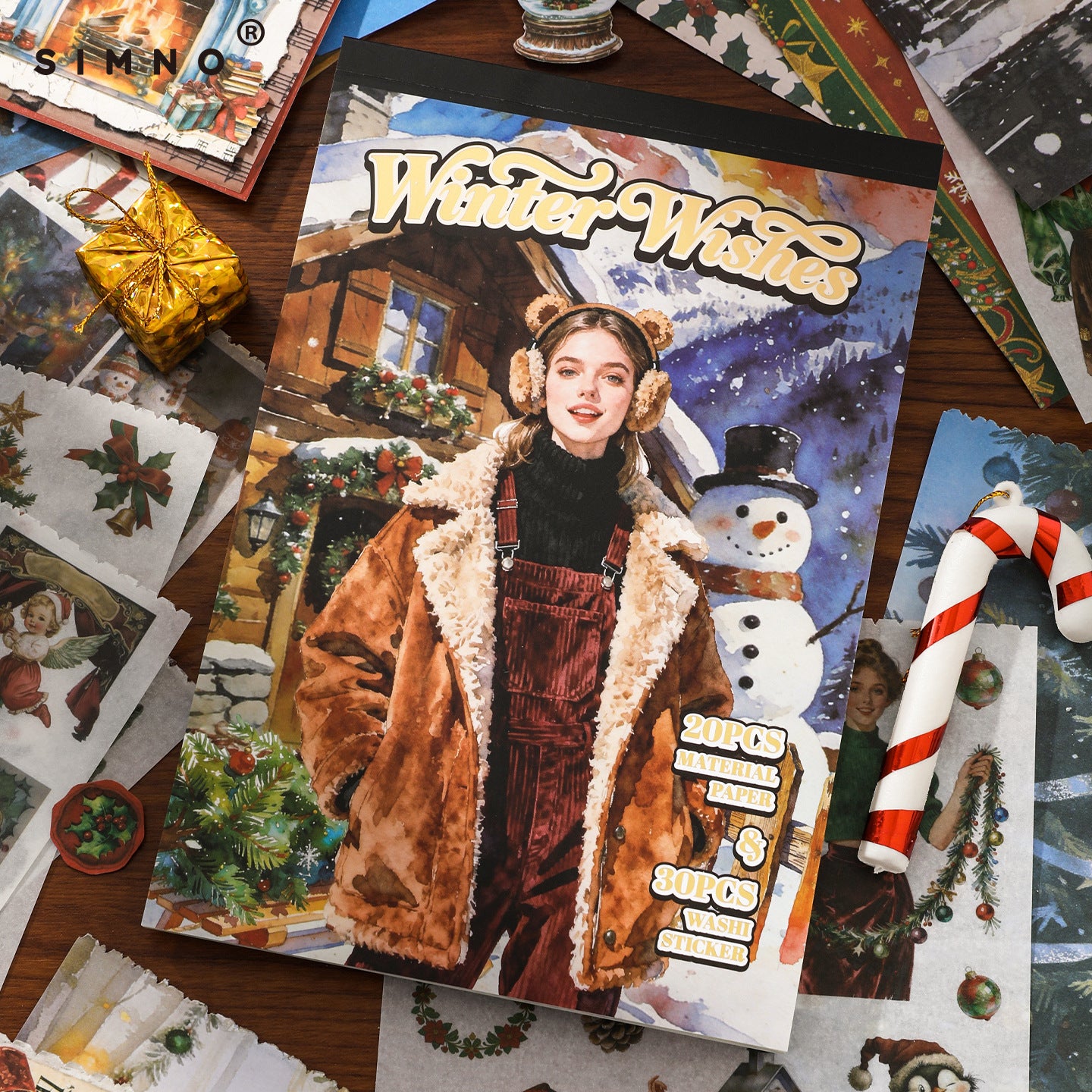 A5 Mixed Material Sticker Book - Winter Wishes