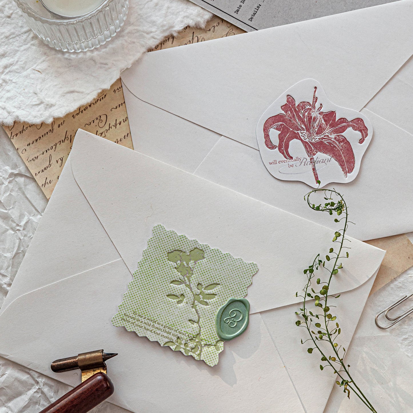 20 Pcs Emobossed Journal Paper YJLG