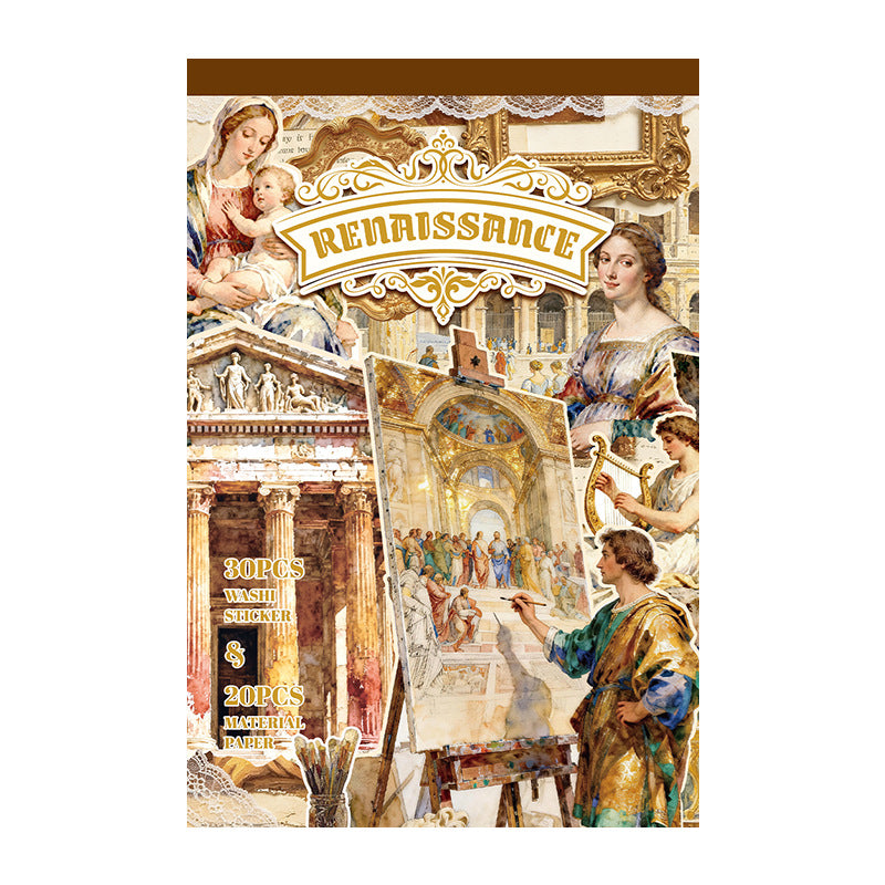 A5 Mixed Material Sticker Book Renaissance