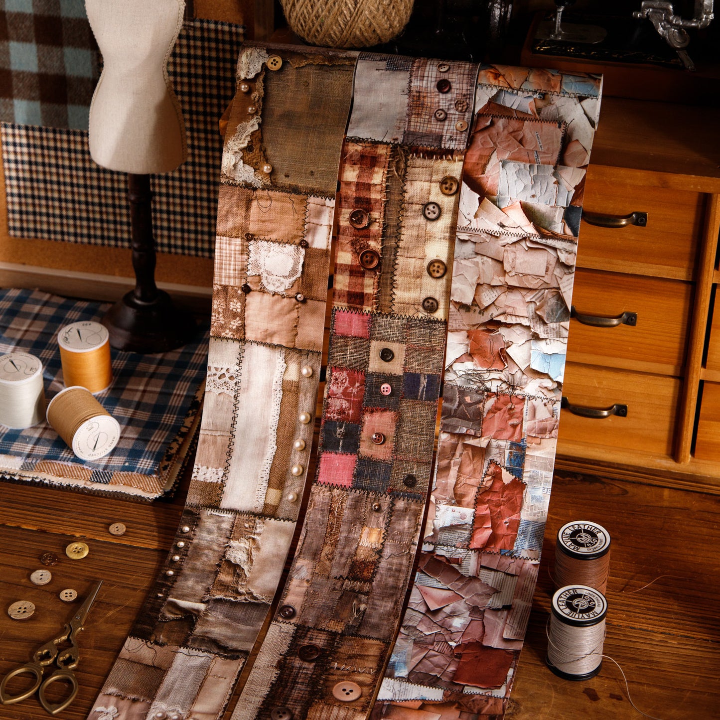 1 Roll Vintage Junk Journal Washi Tape SGCFP