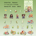 25 Pcs Summer Drink PET Stickers XGBF