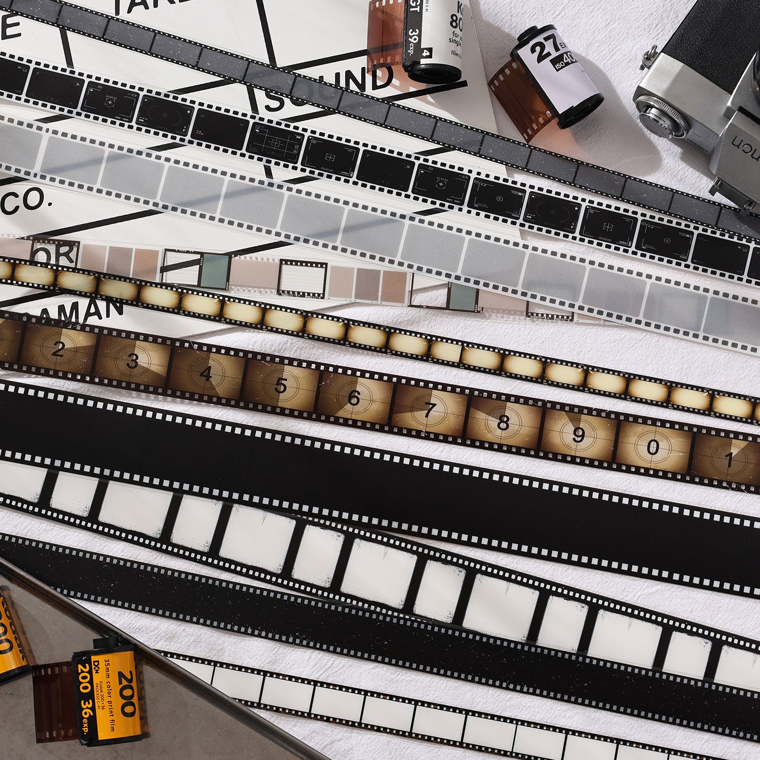 10 Rolls Movie Film PET Tapes Set SGJJ