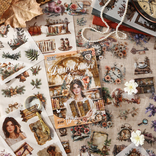 20 Sheets Girl Lifestyle Stickers Book MYXF