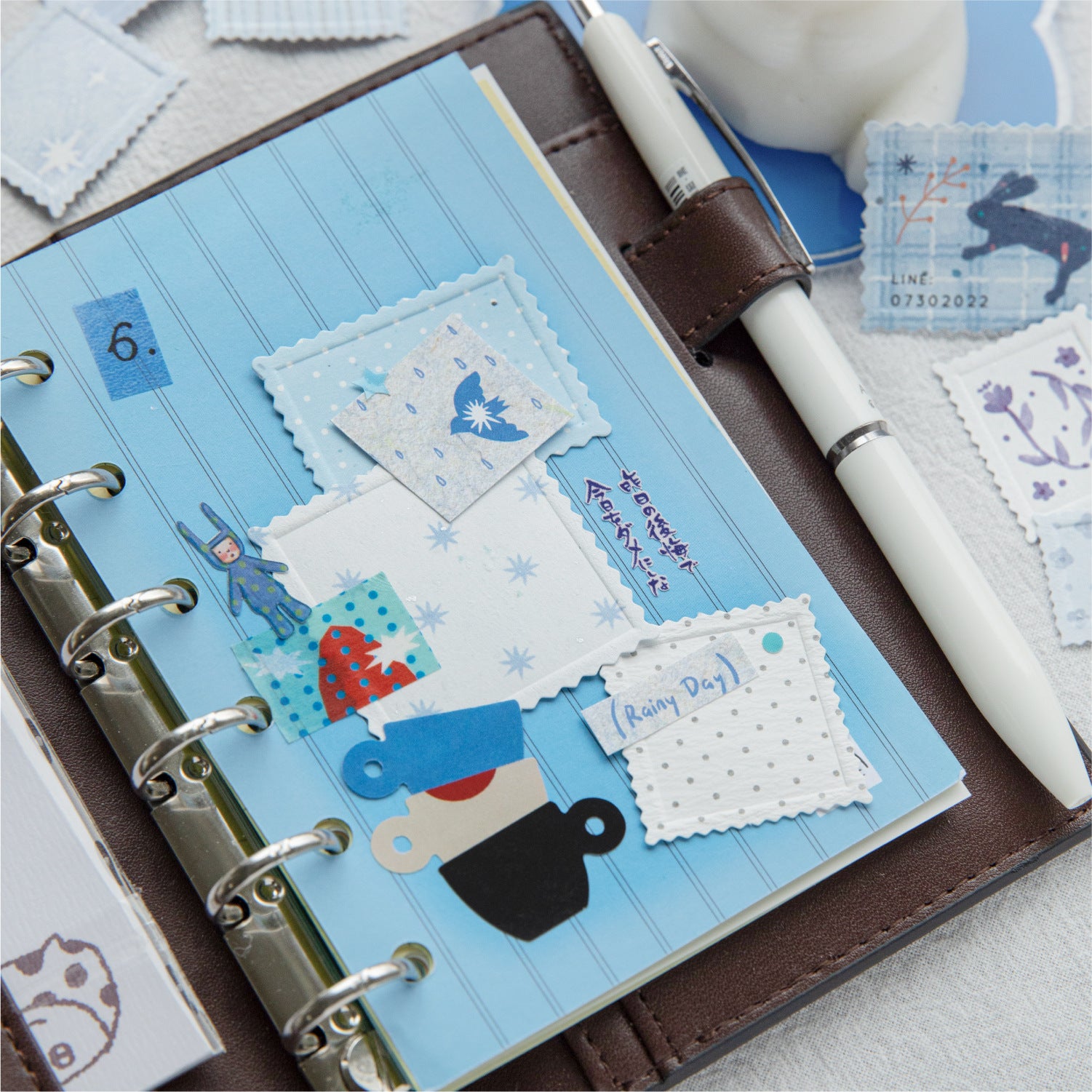 20 Pcs Aesthetic Embossed Journal Stickers YSJS