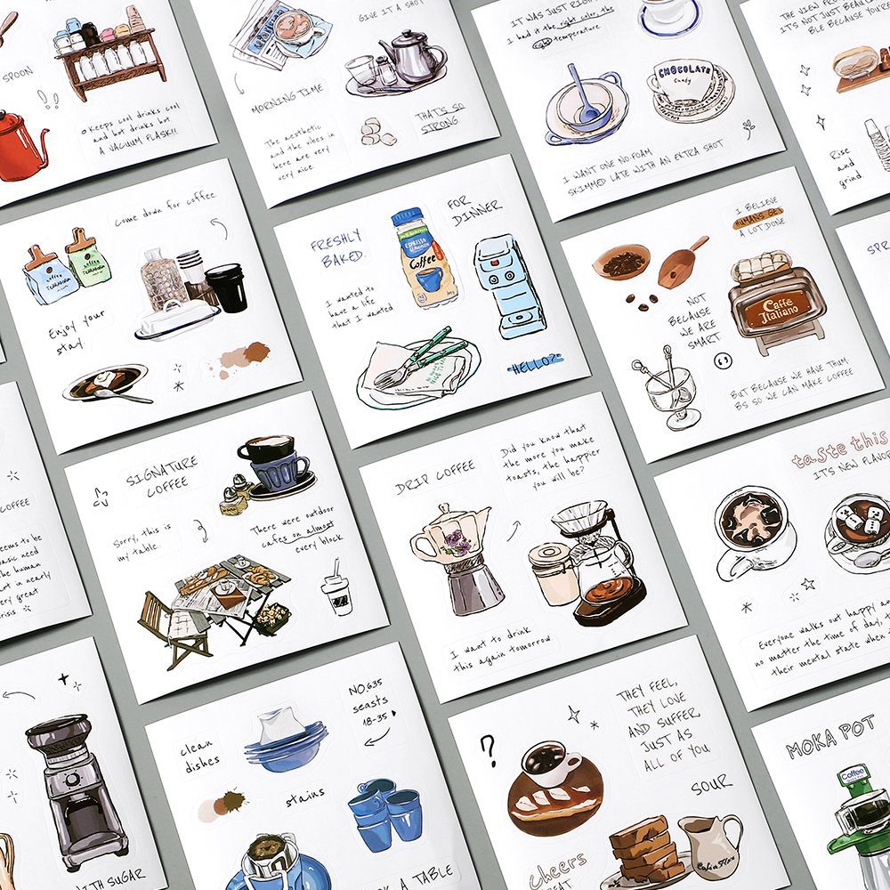 50 Sheets Lifestyle Stickers Book RRSG