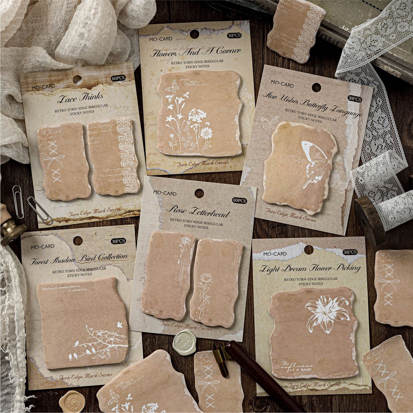 20 Pcs Floral Sticky Note Paper SBYJ