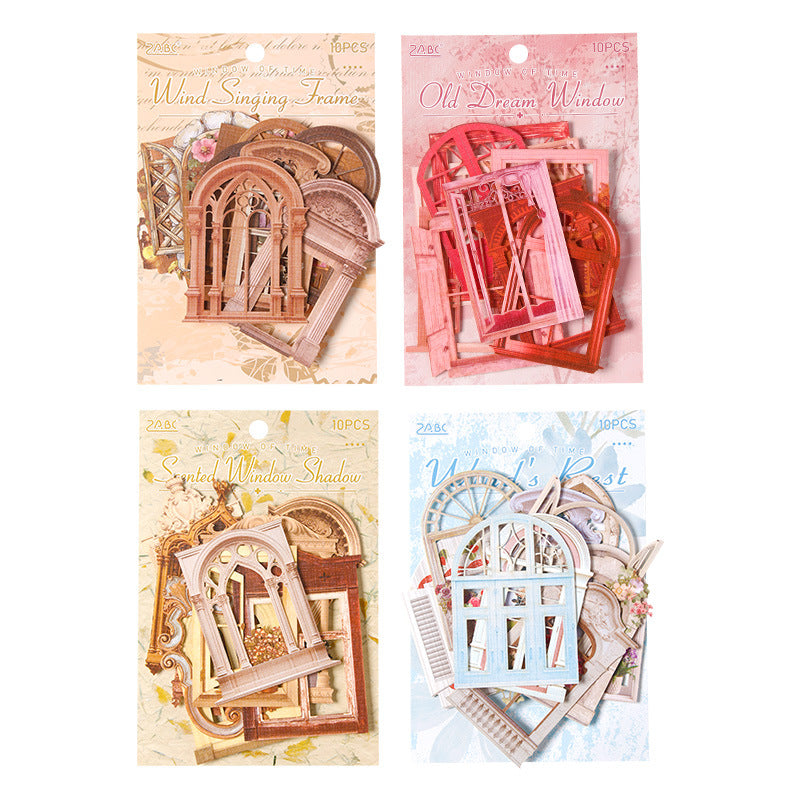 10 Pcs Windows Theme Scrapbook Paper JSZC
