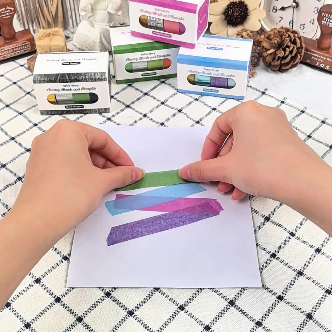 4 Rolls Vintage Washi Tapes Set LYYS