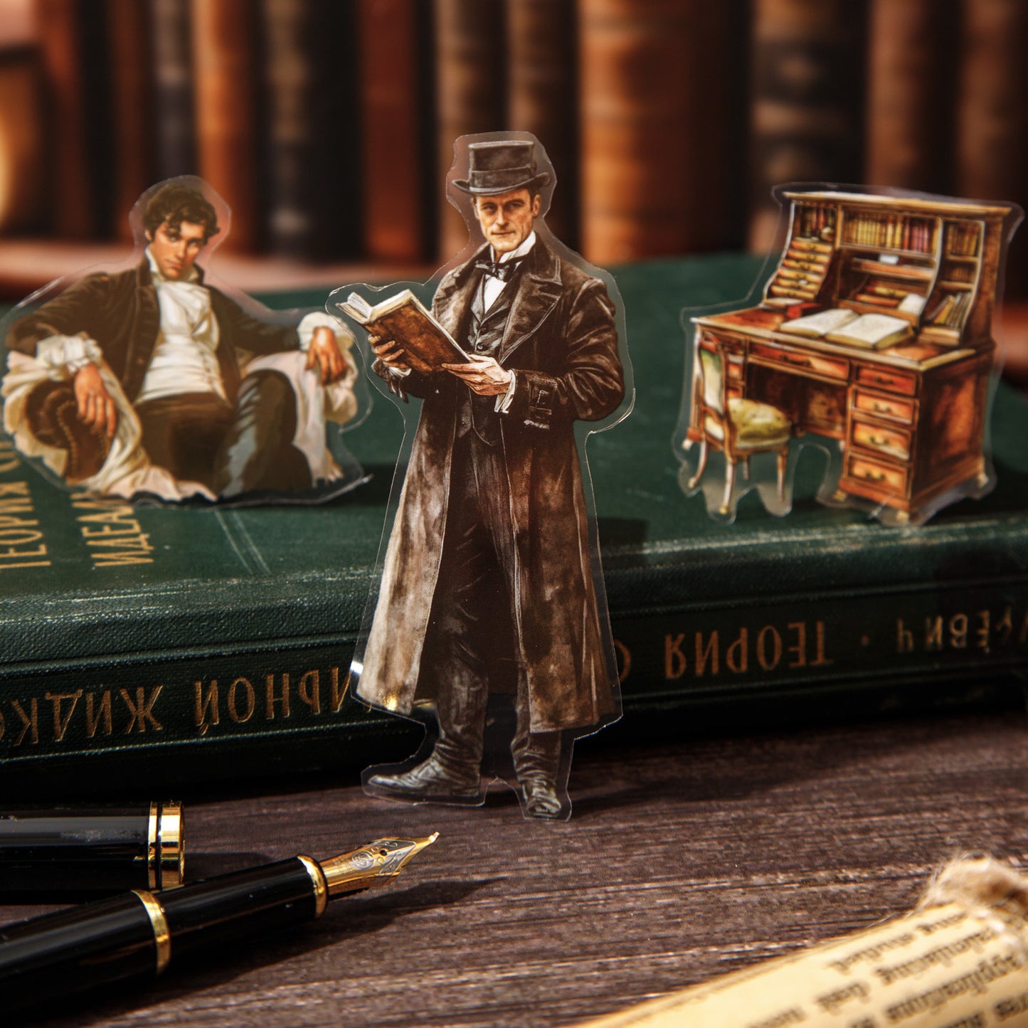 20 Sheets Masterpiece Themed PET Stickers Book MZZCSC