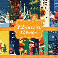 6 inch Christmas Eve Scrapbook Paper Pad PA203
