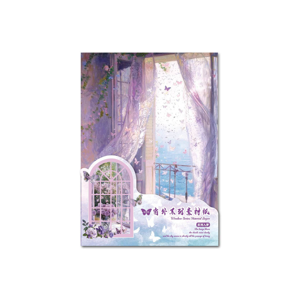 30 Pcs Window Theme Scrapbook Paper CWXL