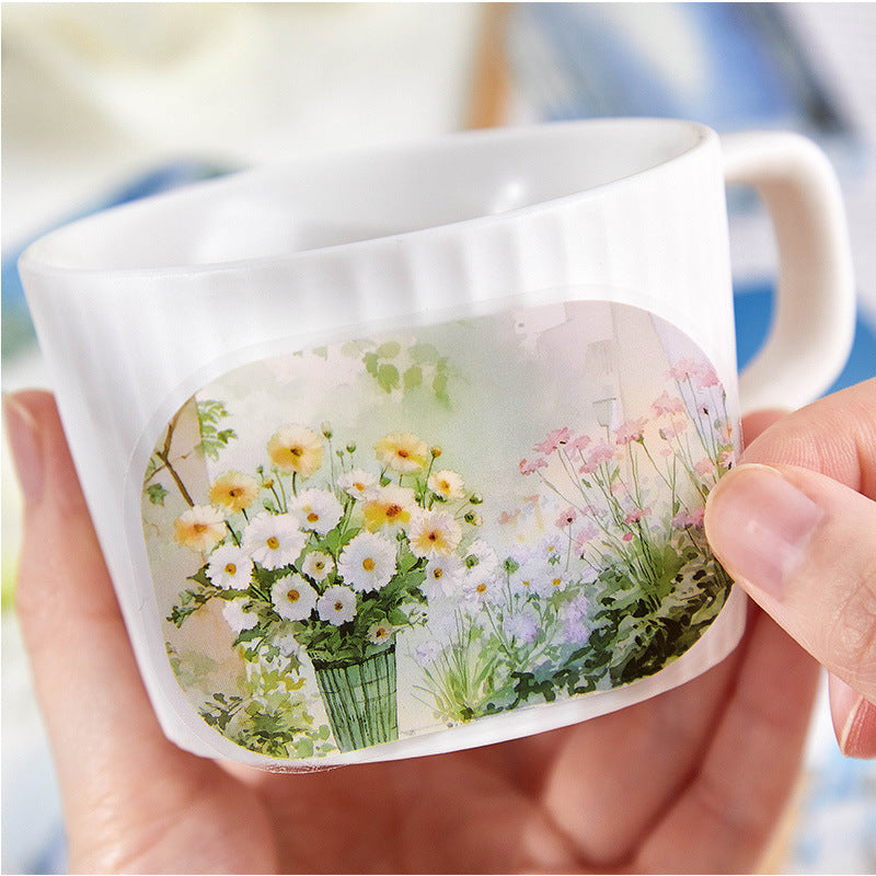 30 Pcs Seasonal Landscape PET Stickers FCHJ