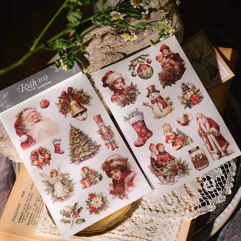 2 Sheets Rub on Stickers - Christmas XT87