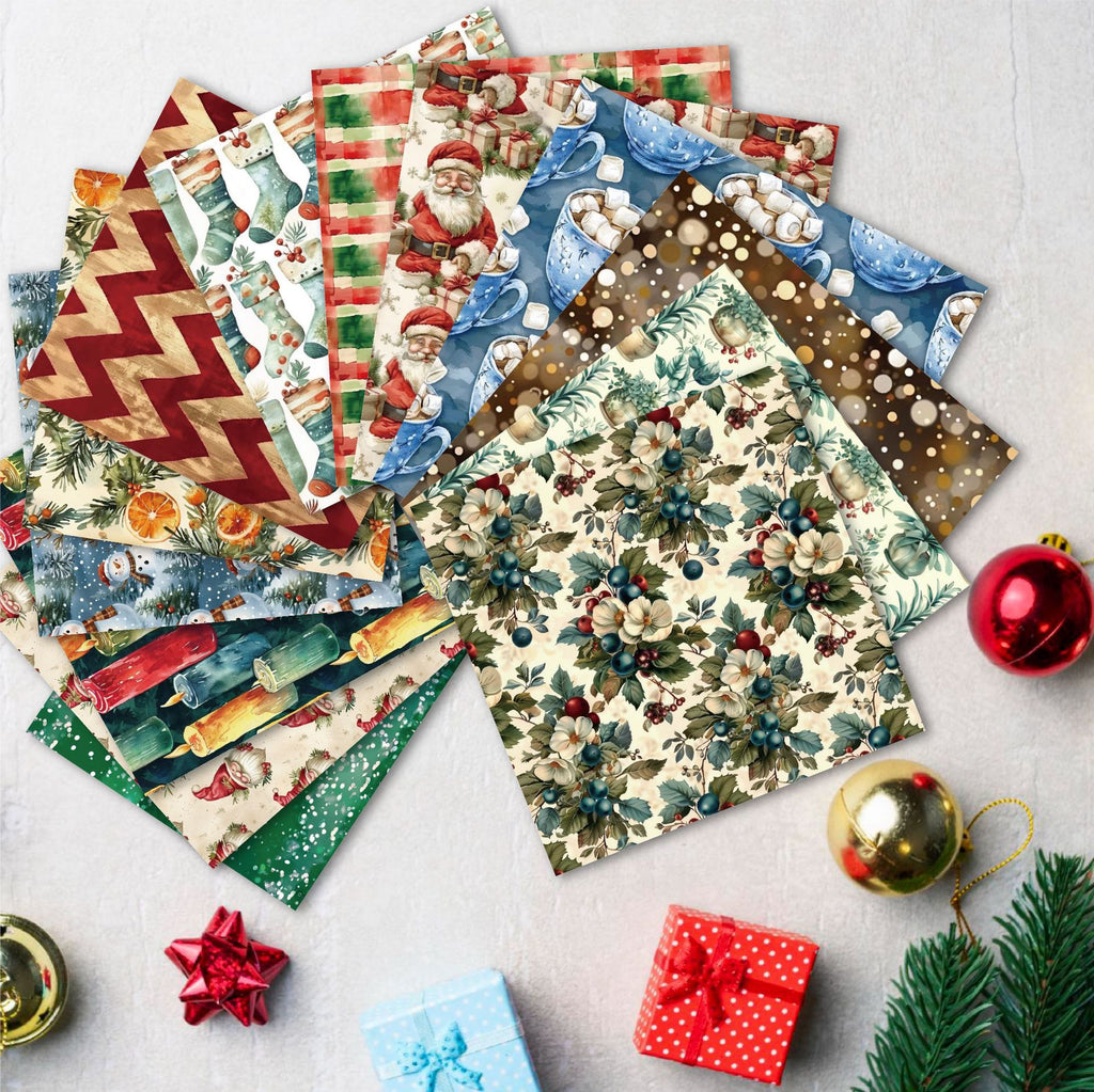6 inch Christmas Scrapbook Paper Pad PAG56