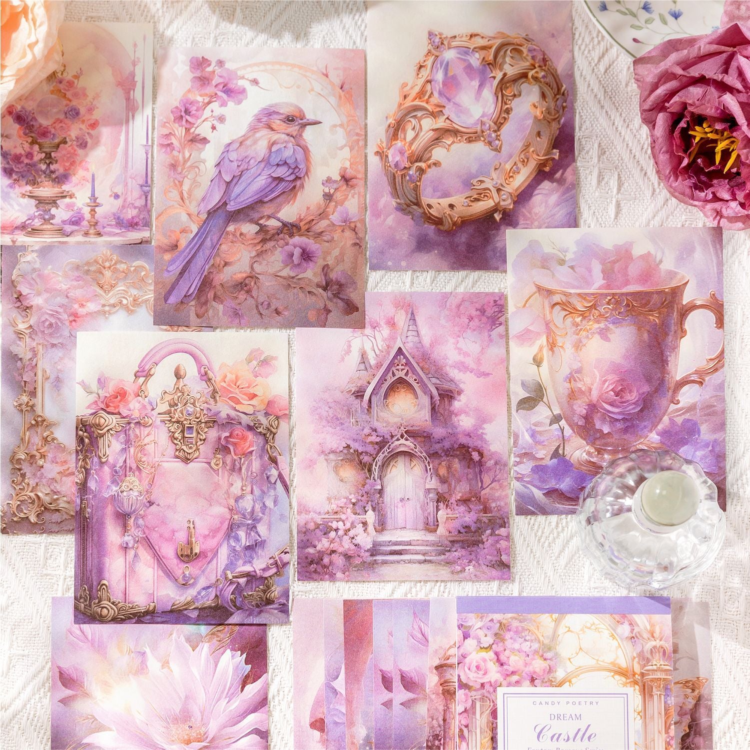 50 Pcs Fantasy Scrapbook Paper HXBKL