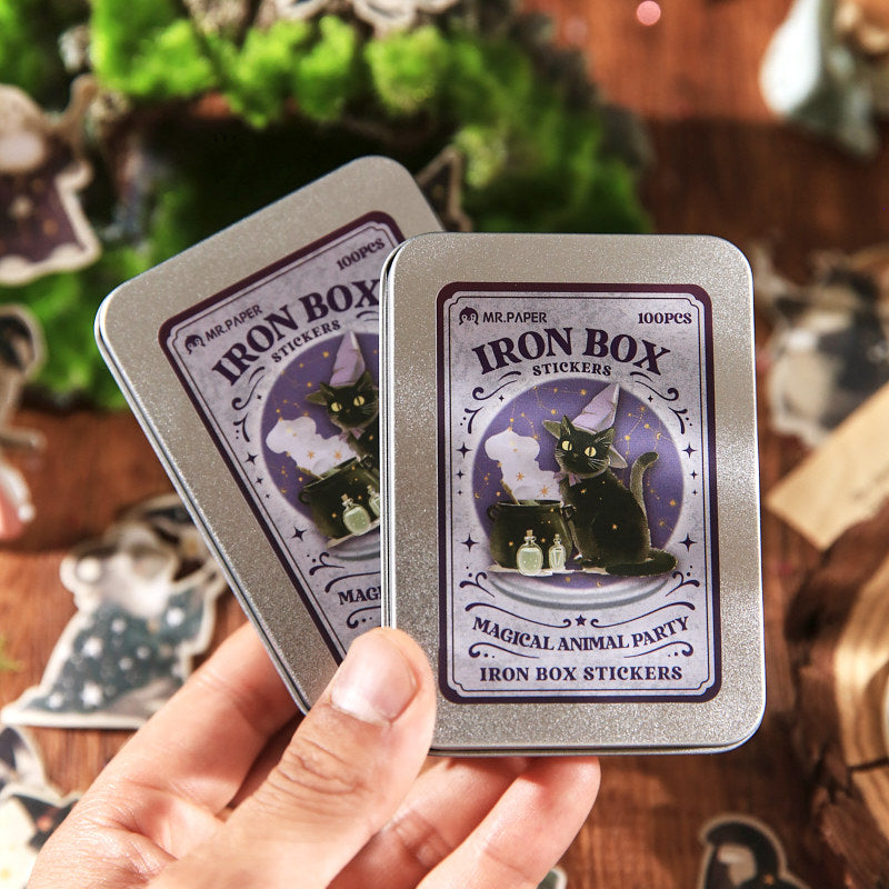 100 Pcs Magic Animal Stickers DWPD