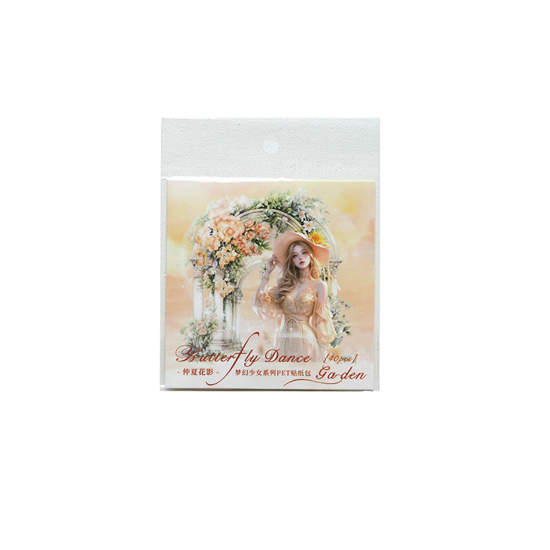 30 Pcs PET Girl Stickers MHSN