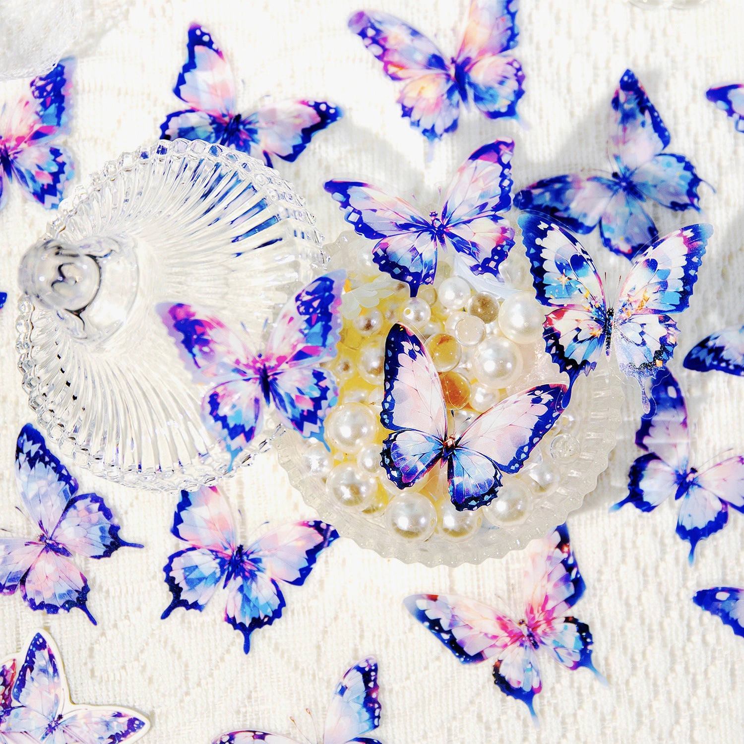 16 Pcs PET Butterfly Stickers XYHD