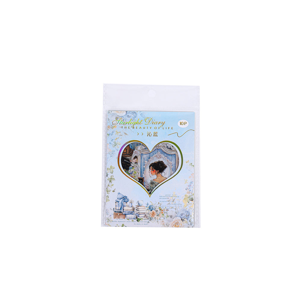 10 Pcs Mirror Girl PET Stickers TDXGRJ