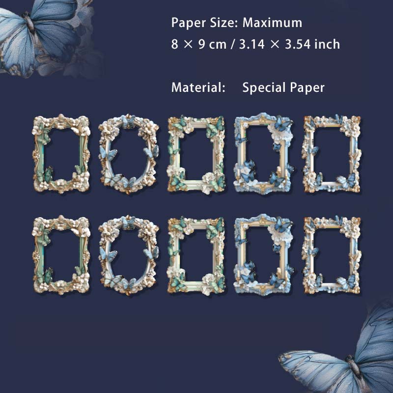 10 Pcs Embossed Window Frame Cardstock Paper TYCY
