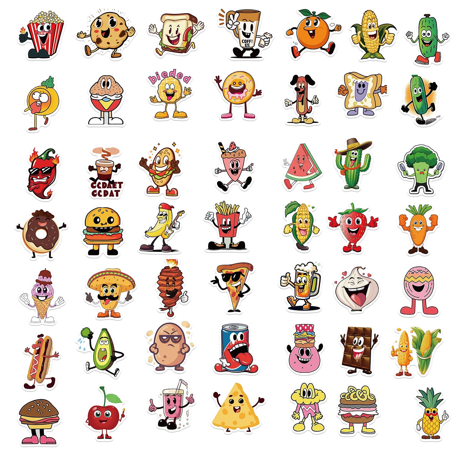 50PCS Funny Sarcastic Meme Vinyl Stickers FUN18