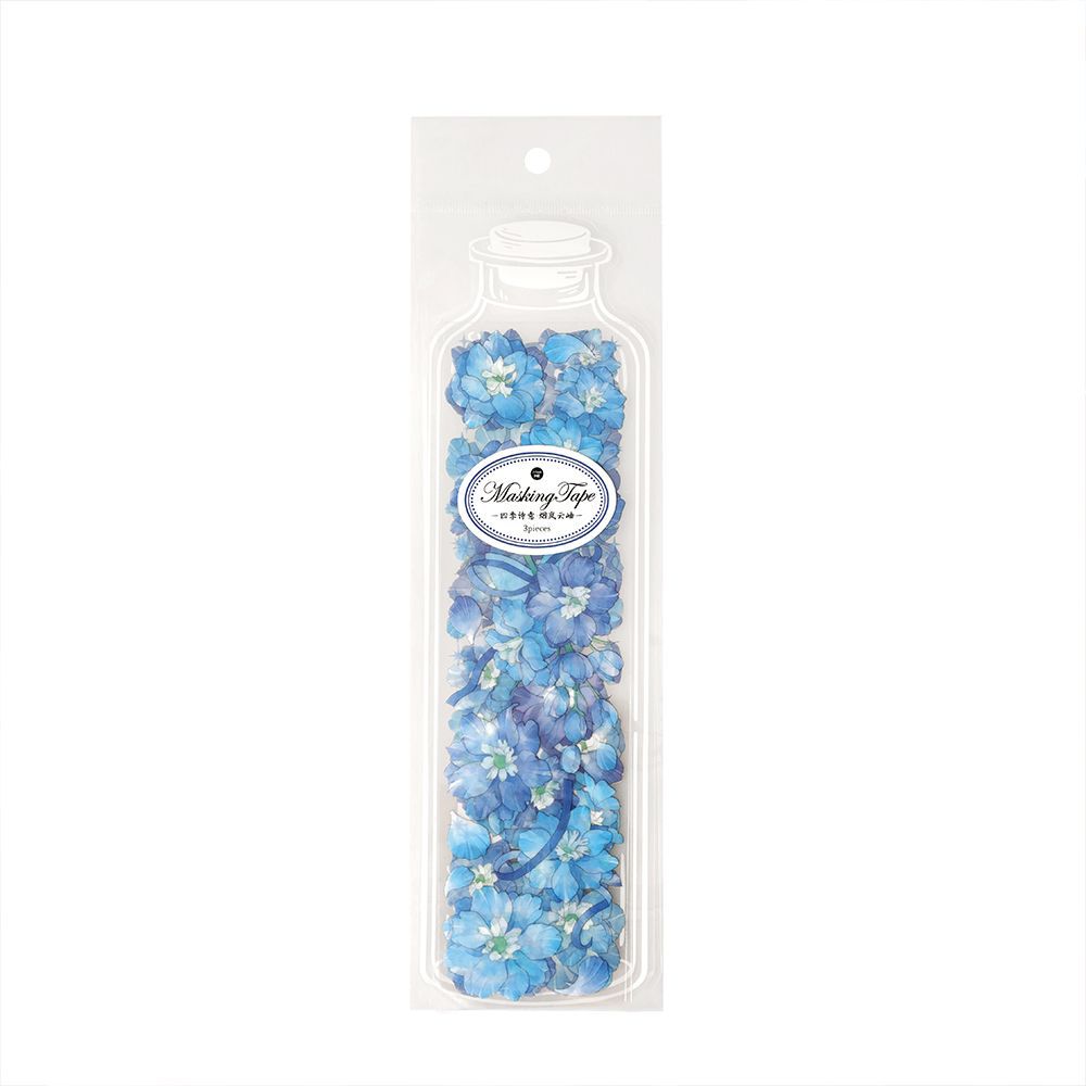 3 Pcs PET Flowers Stickers SJSY