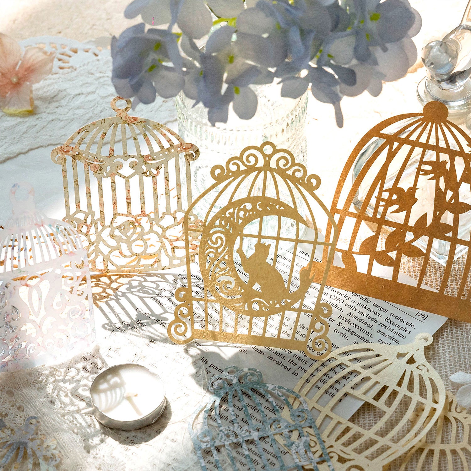 10 Pcs Cutout Lace Paper LSQDAN