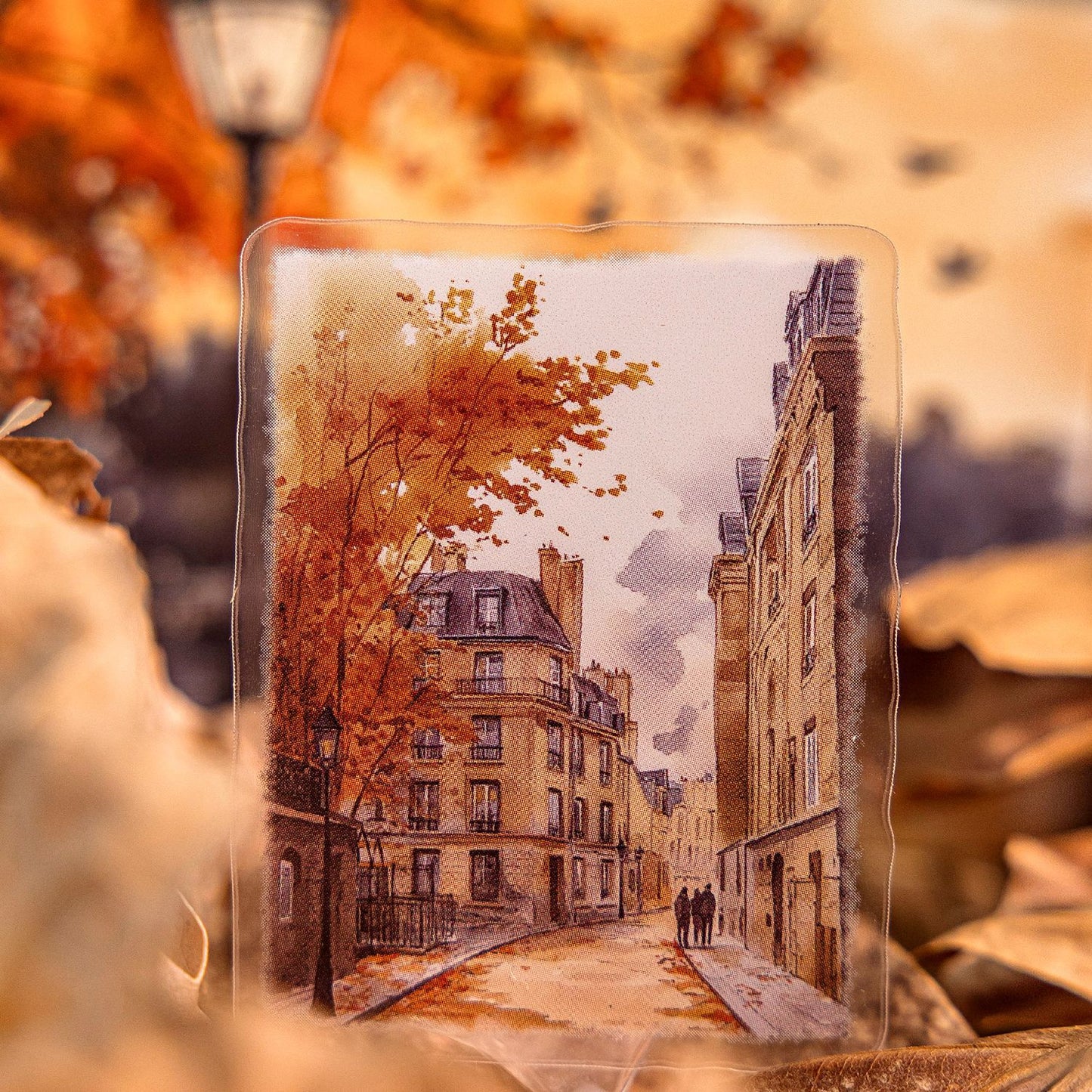 30 Pcs Autumn Landscape PET Stickers QRSH