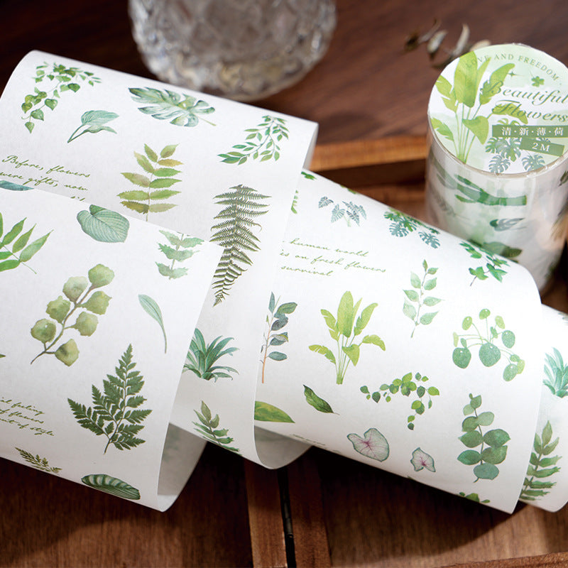 1 Roll Botanical Washi Tape FCHY