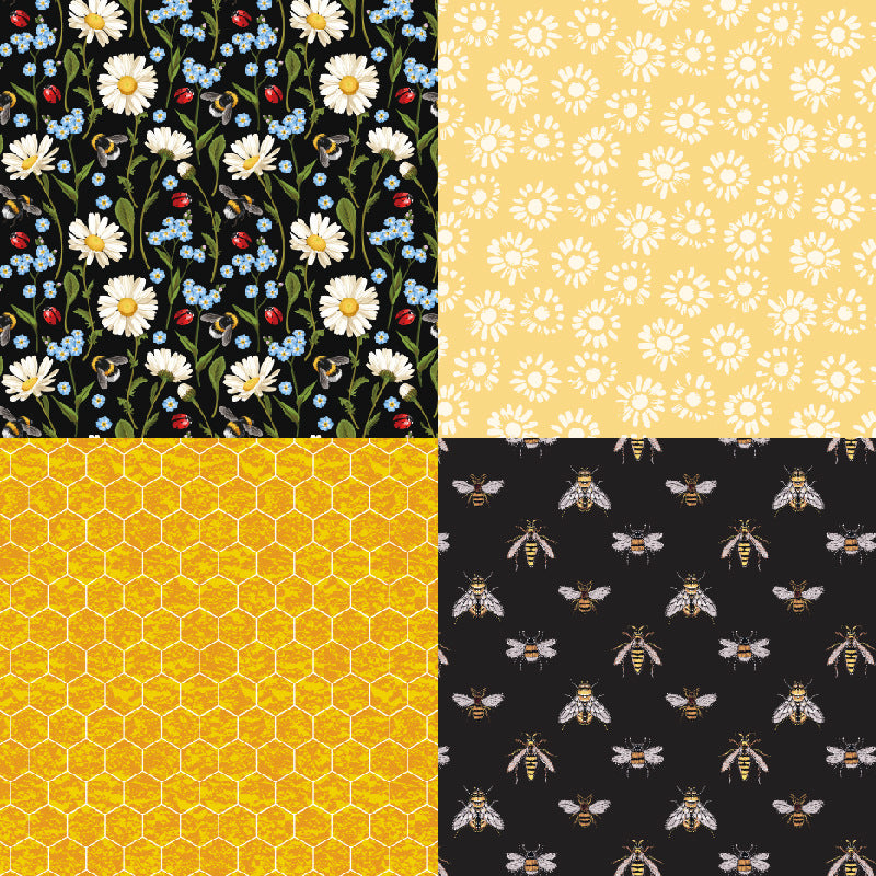 6 inch Honey Flower Scrapbook Paper Pad SKP023