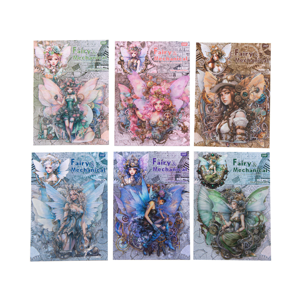 20 Pcs Fairy PET Stickers JXJL
