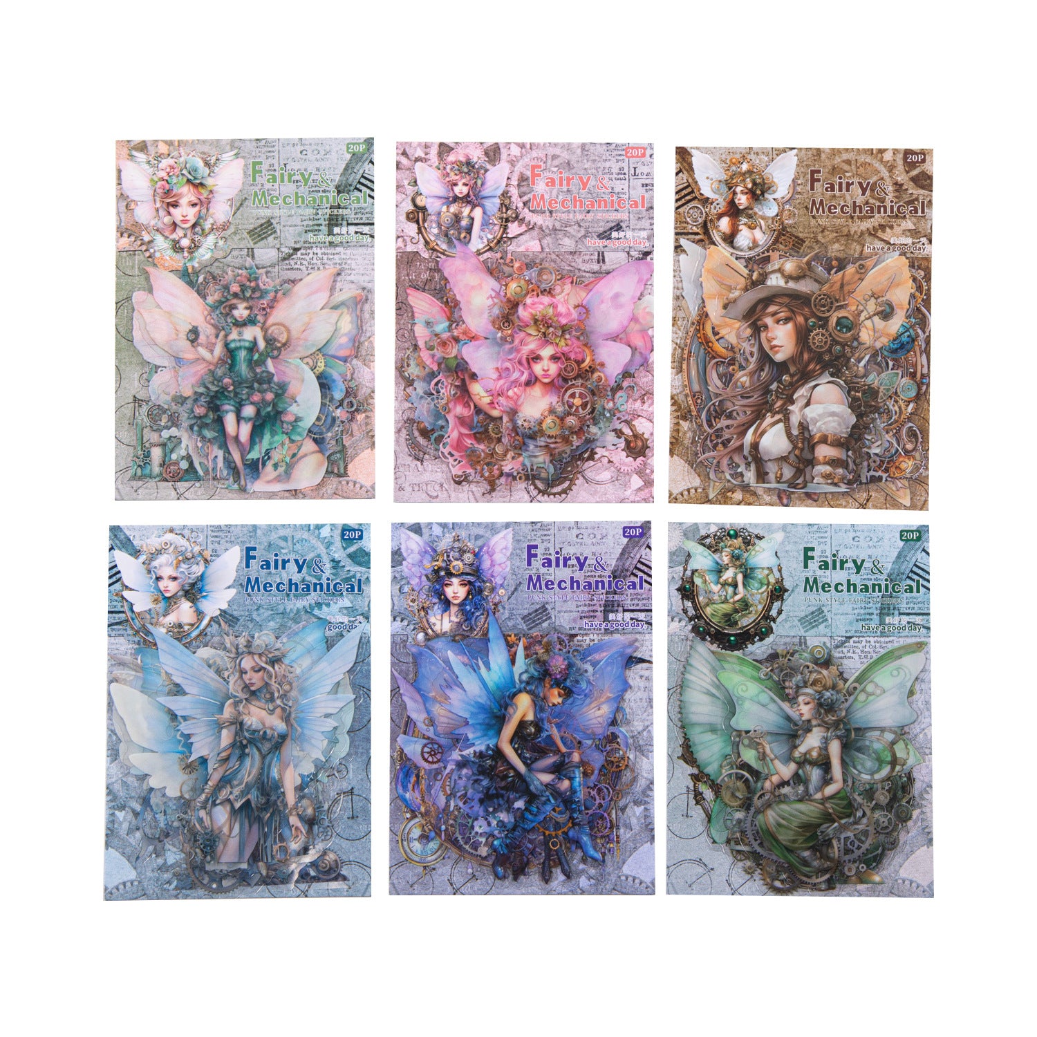 20 Pcs Fairy PET Stickers JXJL