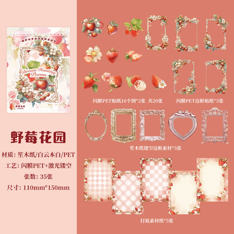 35 Pcs Junk Journal Supplies Kit BMSZ