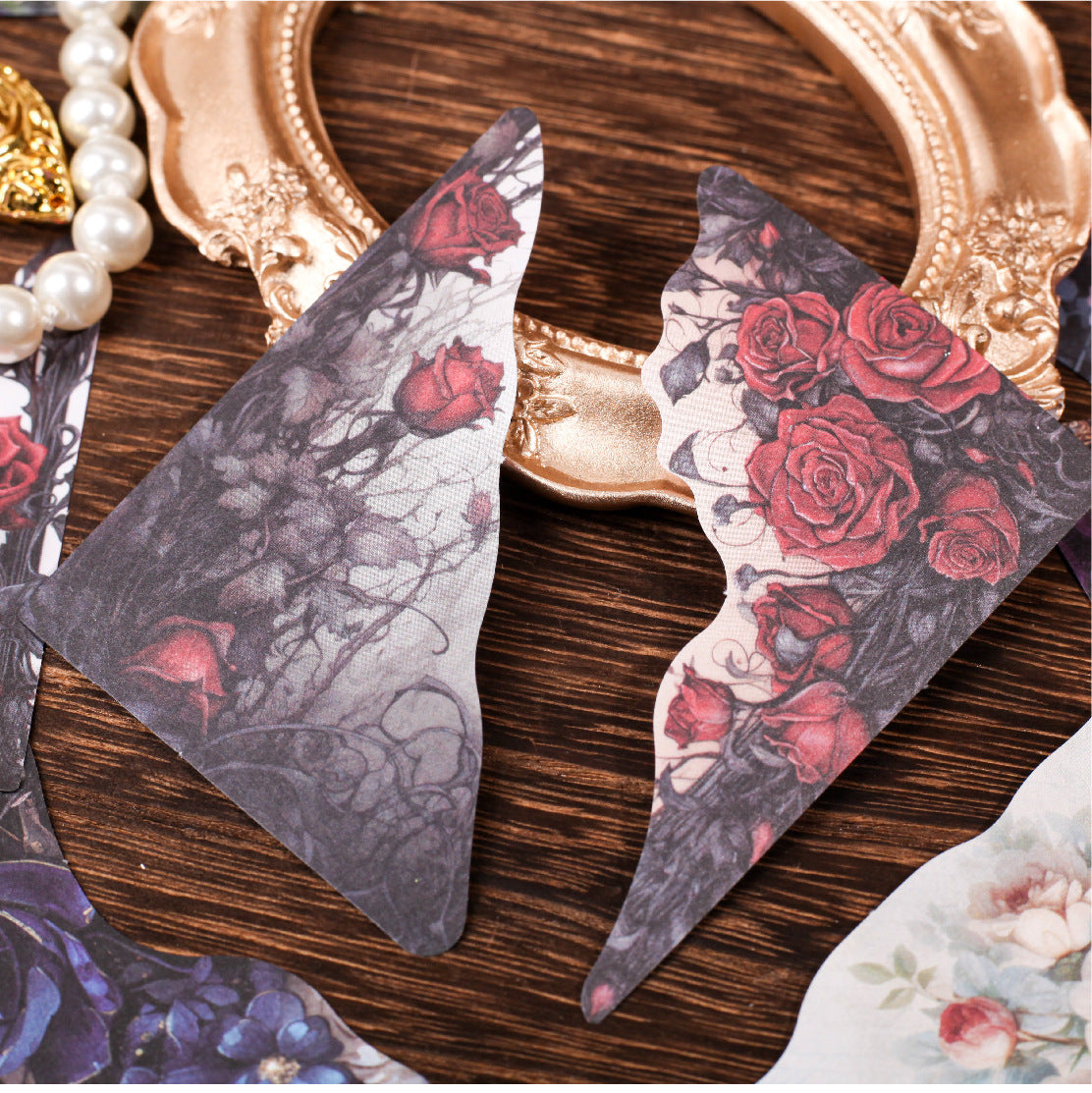 20 Pcs Vintage Corner Journal Paper LJXL