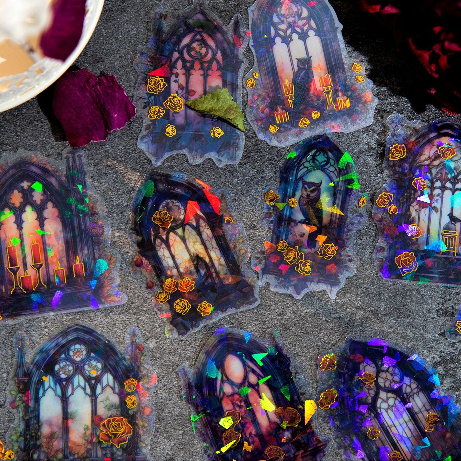 20 Pcs Vintage Windows PET Stickers HYDMG