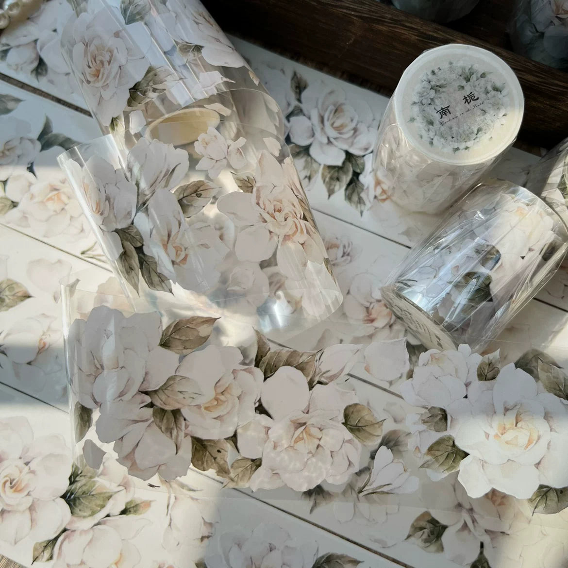 Floral Decorative Tape Rolls- Southern Gardenia