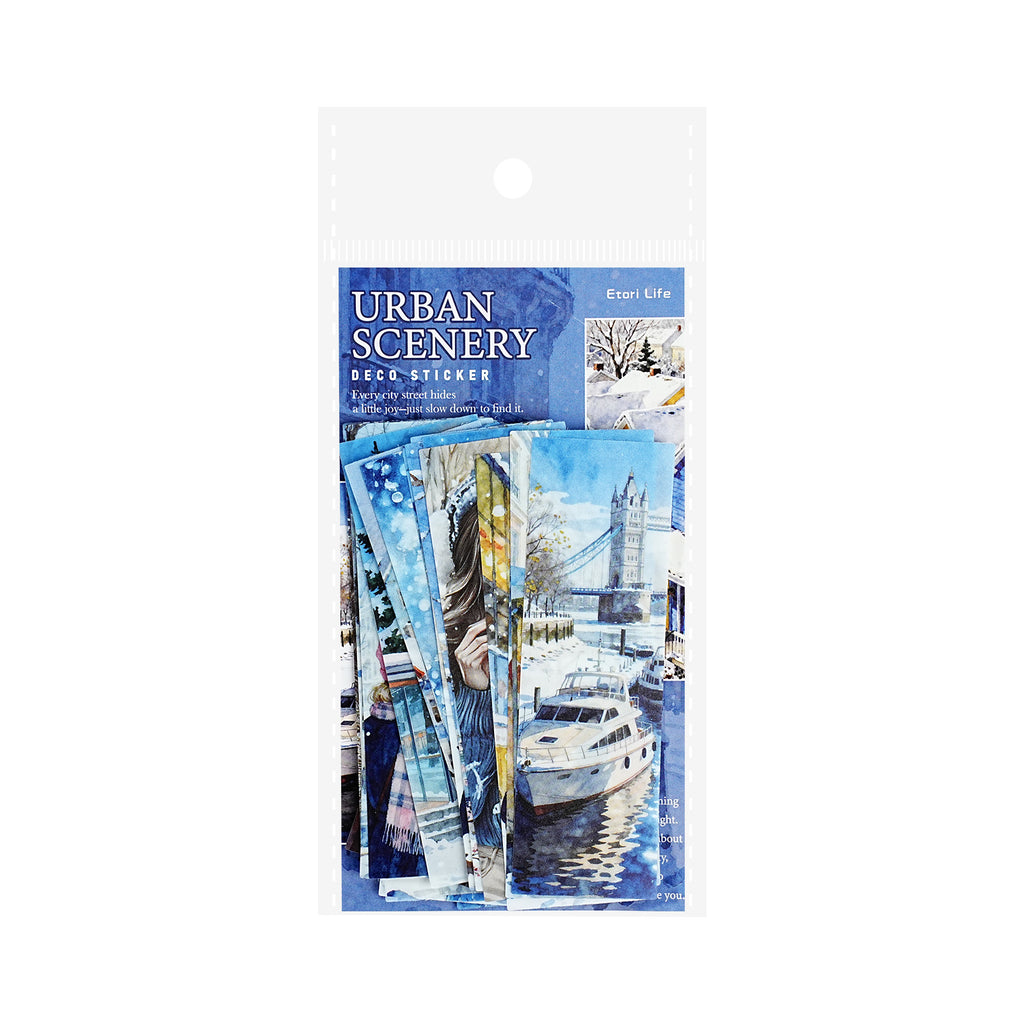 25 Pcs City Landscape PET Stickers CMFH