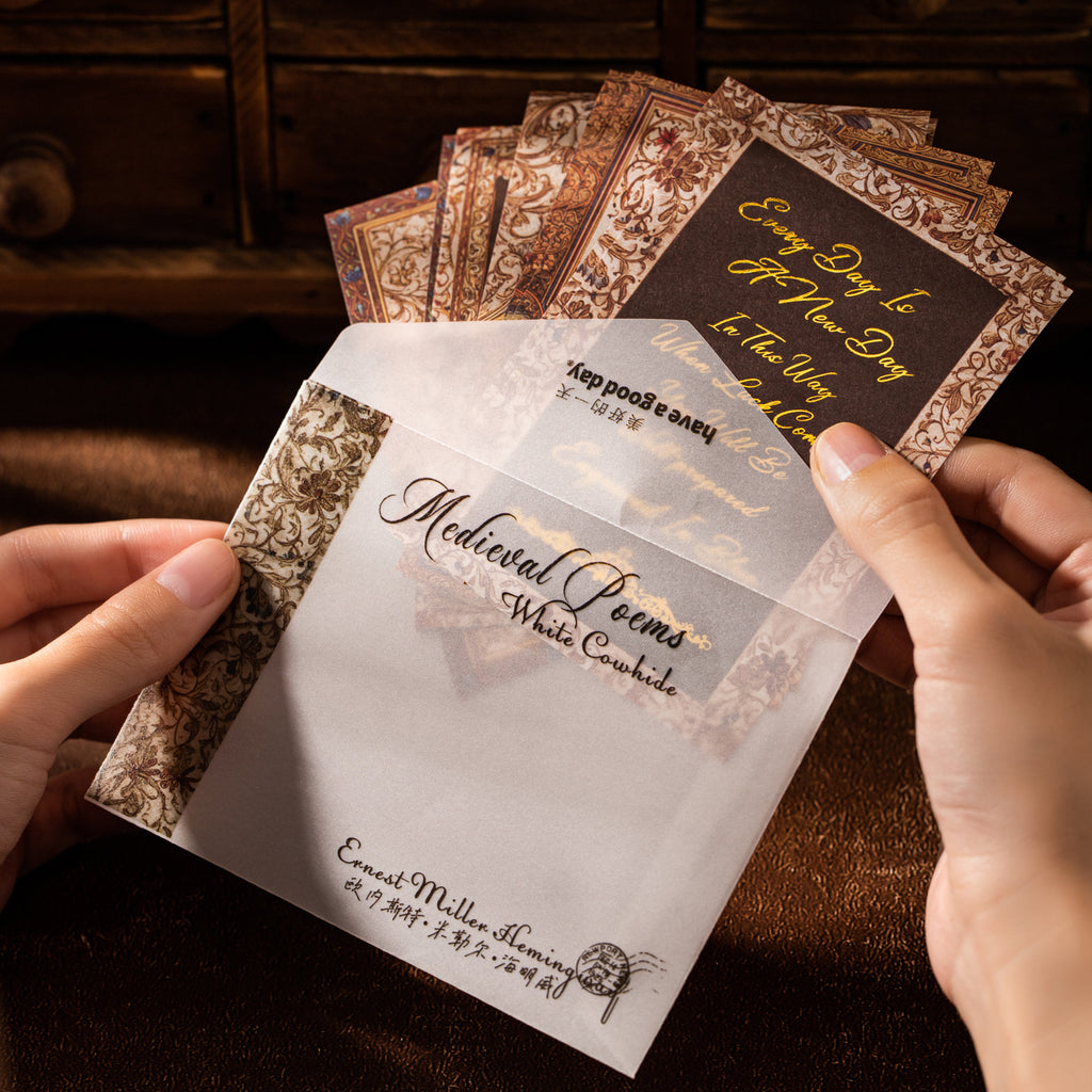 10 Pcs Vintage Literature Themed Journal Paper ZSJSP