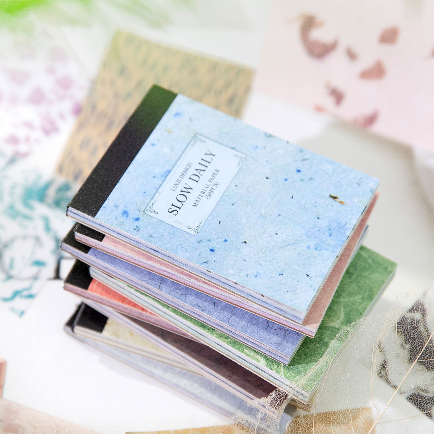 50 Pcs Nature Floral Scrapbook Paper MDRC