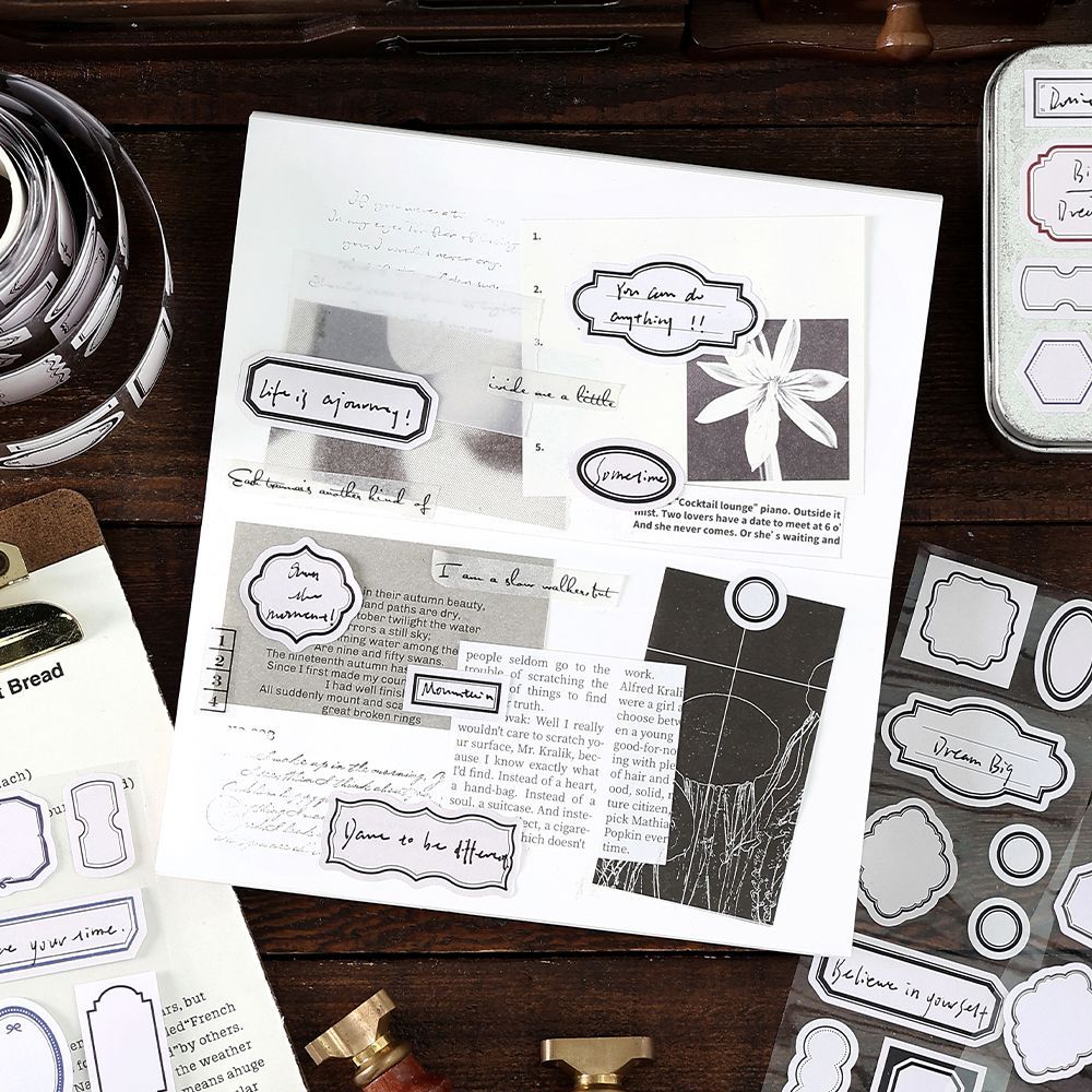 1 Roll Lable Stickers Tape For Planner SXKX