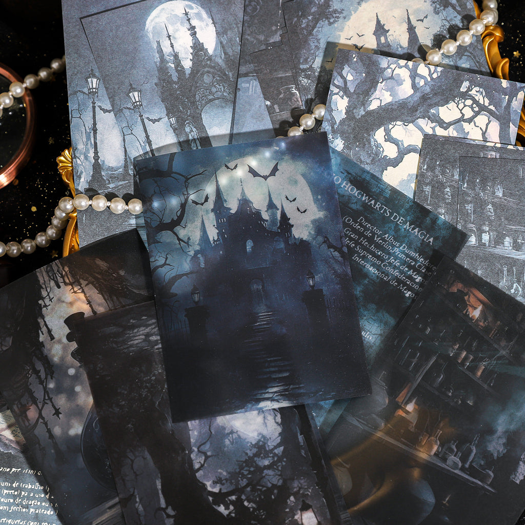 30 Pcs Gothic Magic Scrapbook Paper MFJY