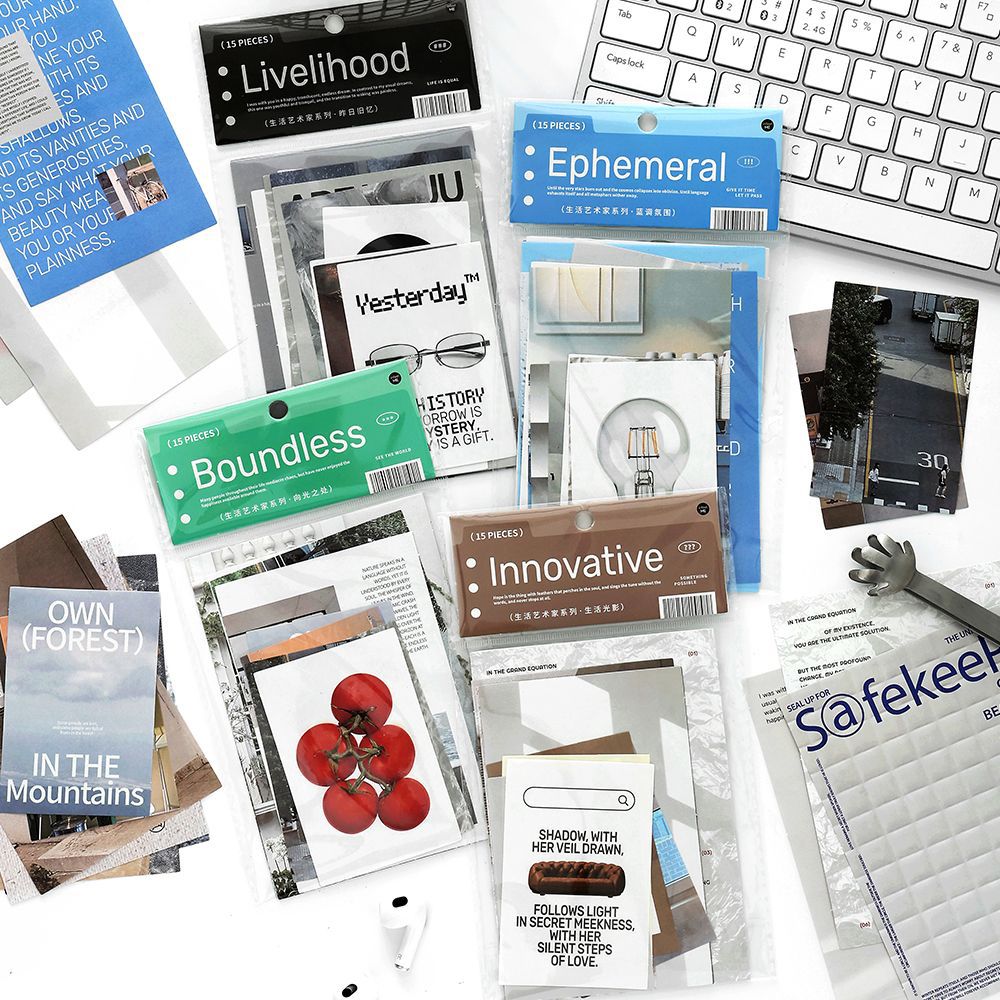 15 Pcs Aesthetic Journal Stickers SHYSJ